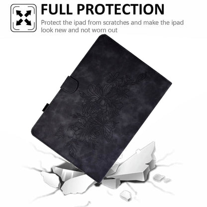 Compatible with Samsung Galaxy Tab A 10.1 2016 T580 T585 Shockproof Case Black Pu Leather Butterfly Floral Pattern Samsung - Image 5
