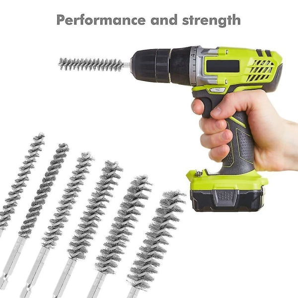 6-Piece Wire Brush Set for Drills, Multiple Sizes for Cleaning, Compatible with Most Brands - Image 5