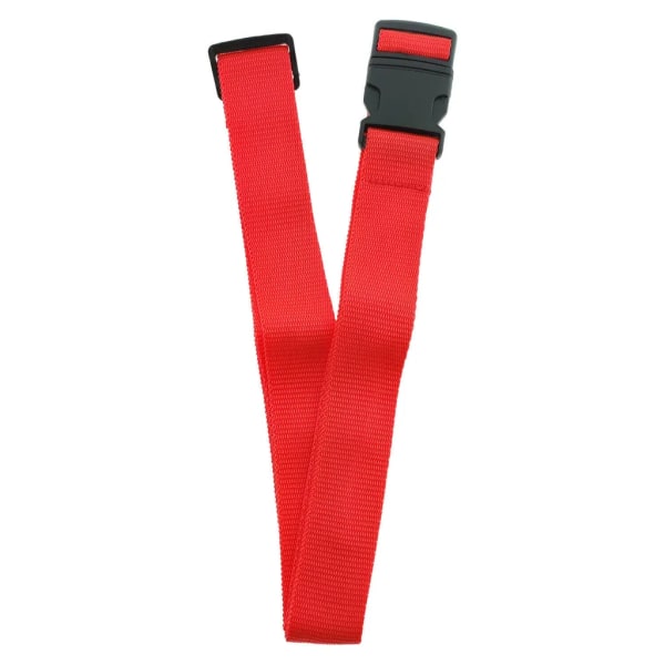 Red Luggage Straps 2-Pack with Metal Luggage Tags Adjustable Suitcase Strap Set - Image 3