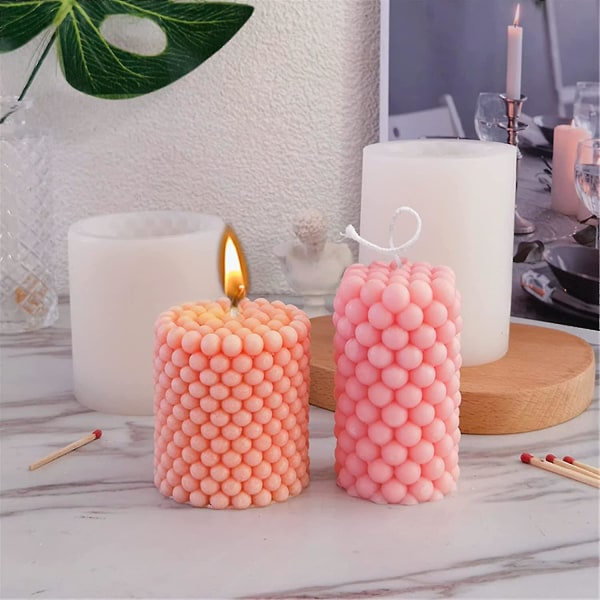 Candle mold, 3D cylindrical molds, geometric modern mold, candle making molds, DIY mold, molds for di_max - Image 2