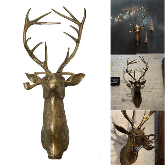 Compatible with Frankie Stag Animal Resin Hanging Ornament Max Rabbit Wall Art Door Decor Gift - Image 2