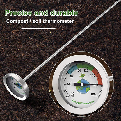 Compost Thermometer with Max Dial for Garden Soil Measurement Portable - Image 3