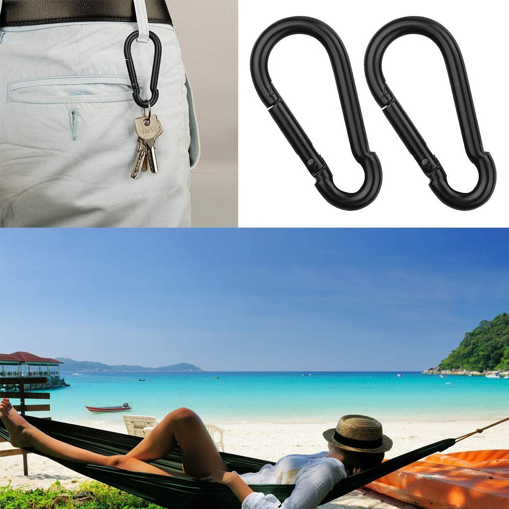 20 pcs Small Carabiners, Multifunctional Aluminum D-ring Clips_max - Image 4