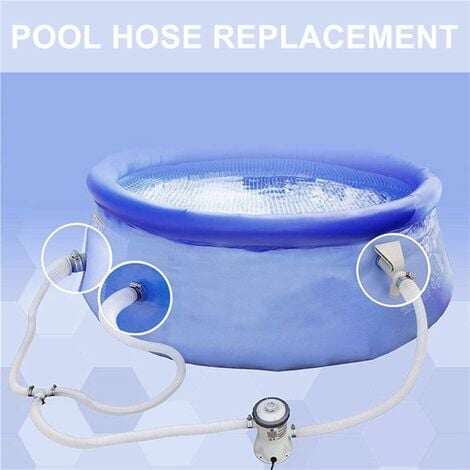 Pool Hose, 2 pcs 32 mm hose for above ground pool, 150 cm pool pump hose for Intex 330 GPH, 530 GPH and 1000 GPH/NC/_max Black Black - Image 2