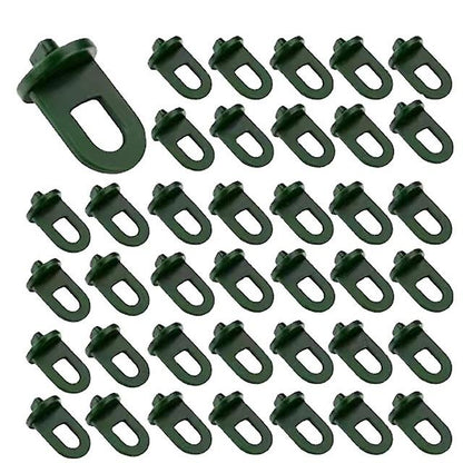Greenhouse Clamps Set of 50 Max Grey XXL with Extra Strong Grip Eyelets Trellis Plant Holder Compatible with Garden Accessories
