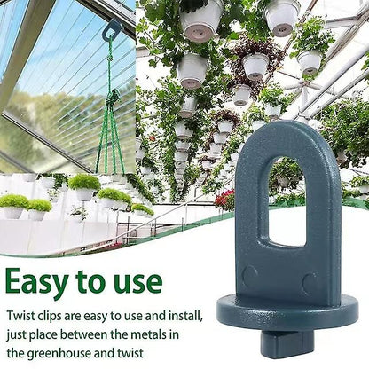 Greenhouse Clamps Set of 50 Max Grey XXL with Extra Strong Grip Eyelets Trellis Plant Holder Compatible with Garden Accessories - Image 2