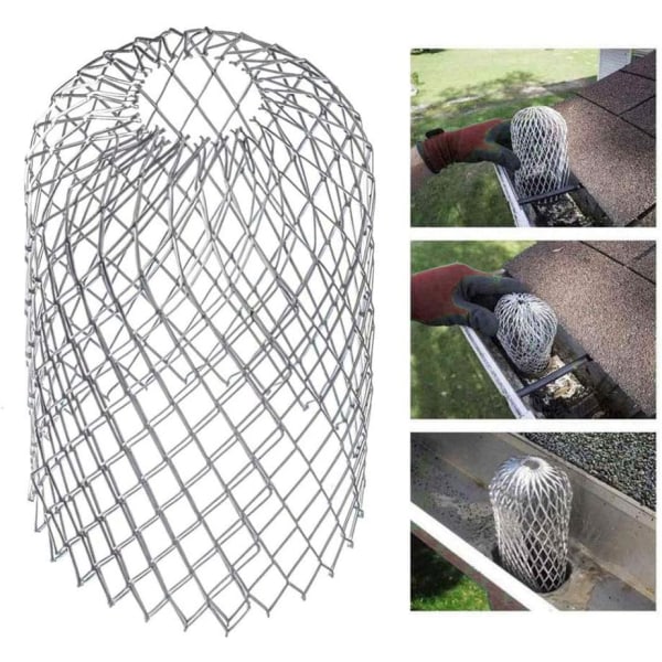 4-pack expandable metal gutter filter screens, leaf strainers, gutter and downspout guards - max - Image 3