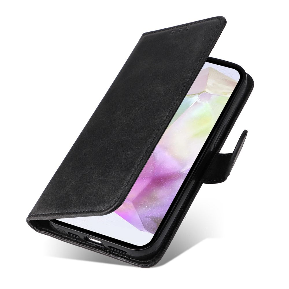Compatible with Samsung A56 5G Wallet Case PU Leather Cover Samsung Multiple Colors Black Black Max - Image 6