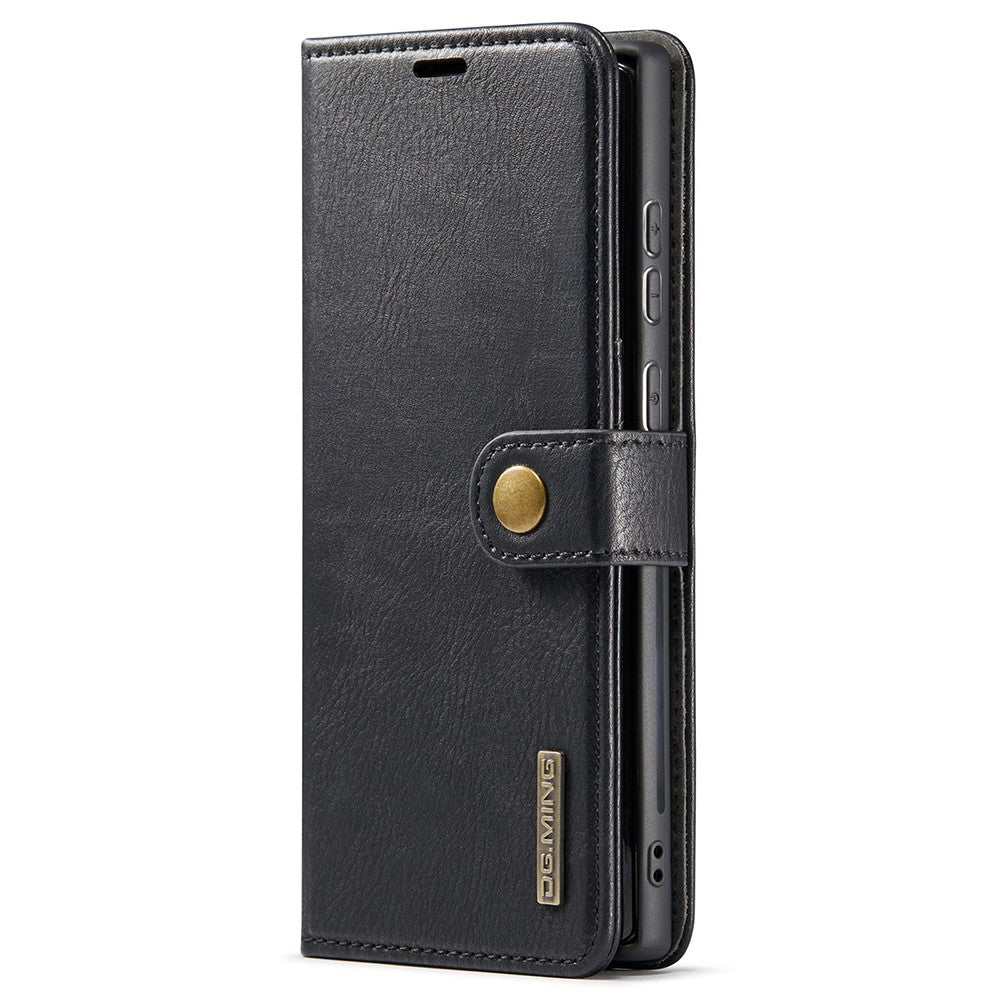 DG.MING Magnetic Wallet Case Compatible withSamsung Galaxy S22 Ultra Black 2-in-1 - Image 6