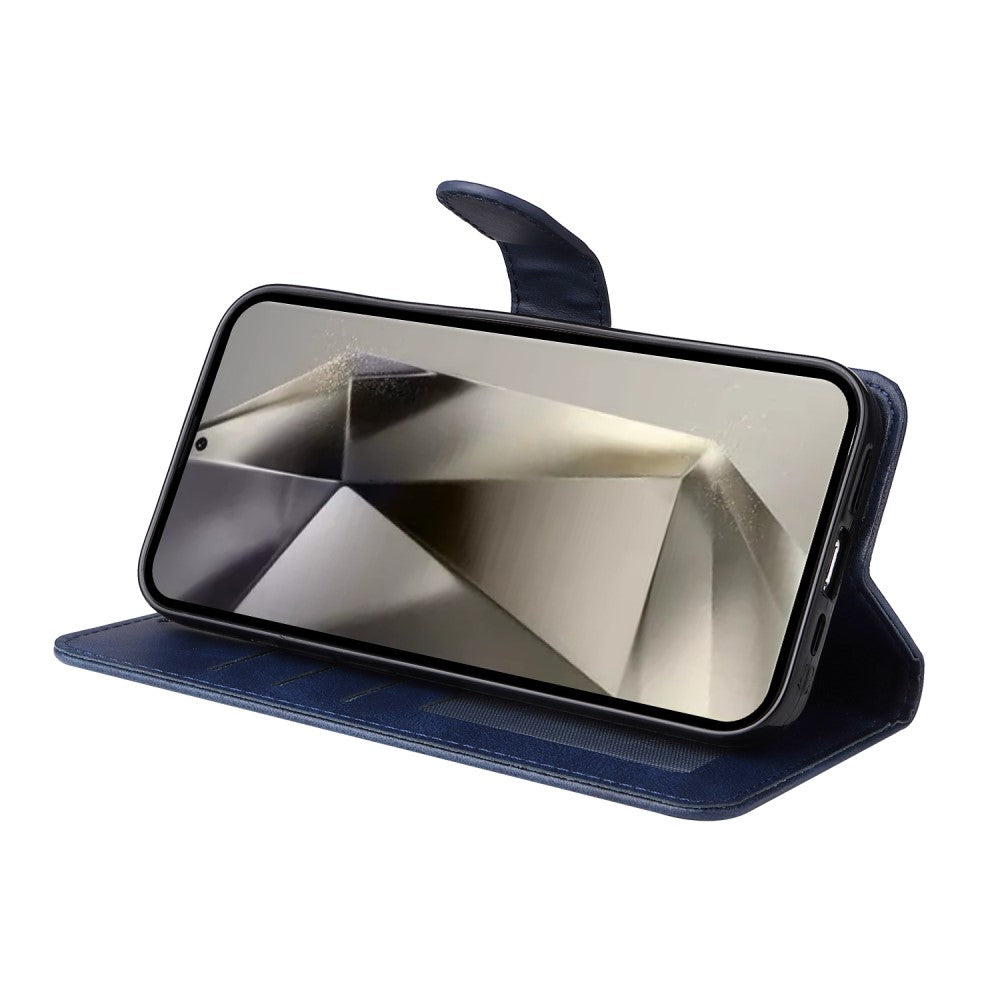 Compatible with Samsung S25 Ultra PU Leather Wallet Case Blue Samsung Multiple Colors - Image 4