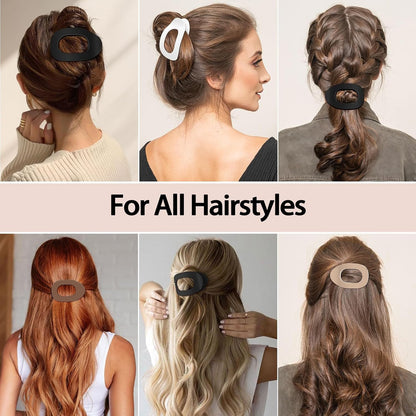 Hair Clips for Women 4 Pcs Matte Strong Hair Clips for Thin and Thick Hair Curved Design Hair Accessories - Image 6