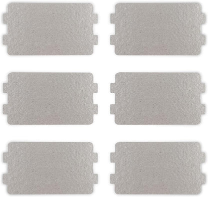 6 pcs Microwave Mica Waveguide Protector Plates 6.4x11.7cm Replacement Sheet Compatible with Microwave Repair Accessories