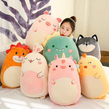 Squishmallow Kawaii Plush Pillow Doll 80cm Dinosaur Unicorn Rabbit Soft Stuffed Animal - Image 5