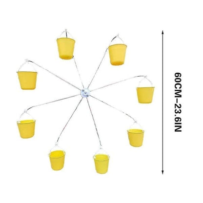 Bird Feeder Carousel Toy With Water Bottle and Food Dish - Image 4
