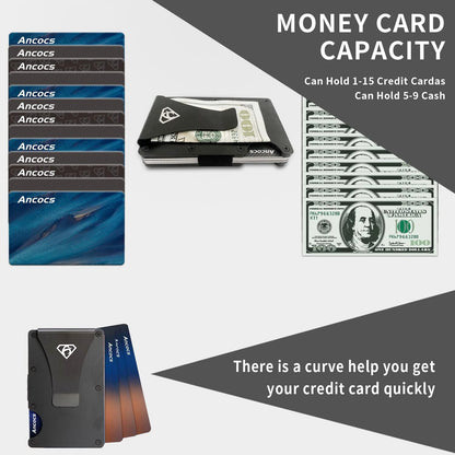 Metal Wallet Credit Card Holder with Storage Pouch - Image 5