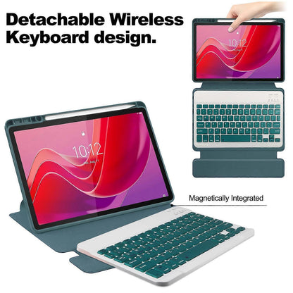 Lenovo Tab M11 Xiaoxin Pad 11 2024 Tablet Cover with Bluetooth Keyboard Stand PU Acrylic Case Compatible with Lenovo Multicolor Style C - Image 3