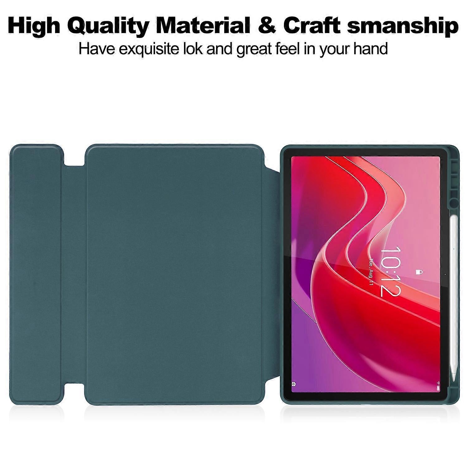 Lenovo Tab M11 Xiaoxin Pad 11 2024 Tablet Cover with Bluetooth Keyboard Stand PU Acrylic Case Compatible with Lenovo Multicolor Style C - Image 4