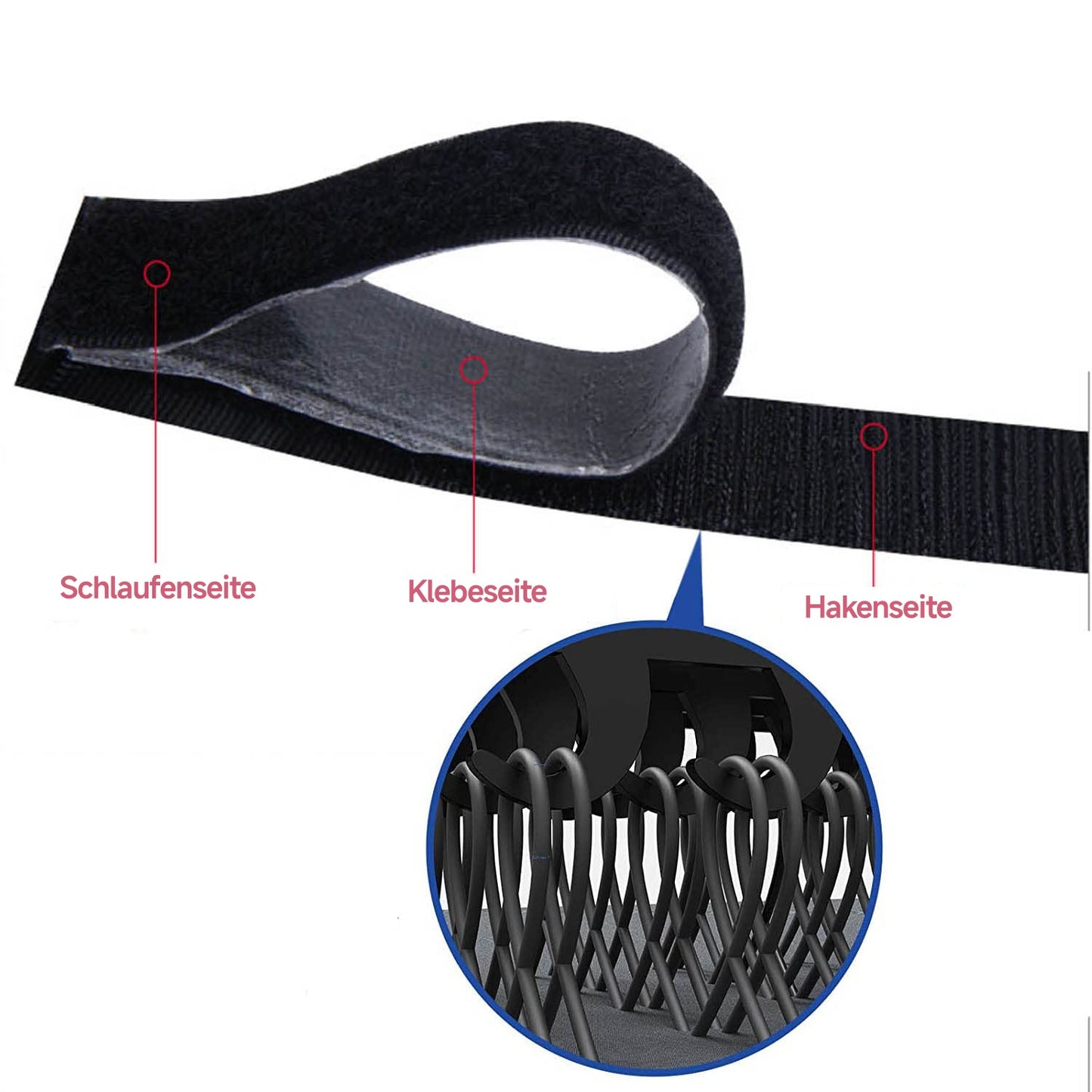 Alternative to 3M Super Strong Double-Sided Tape with Velcro 2025, high adhesion, removable, reusable, self-adhesive tape. - Image 6