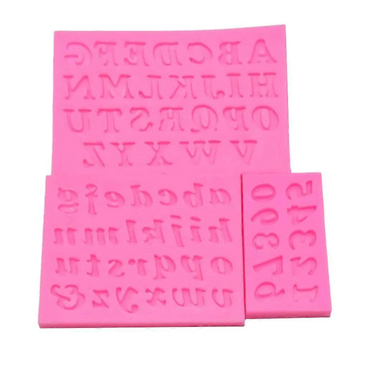 3pcs Letter Number Pendant Resin Mold for Epoxy Resin Jewelry Making Tools
