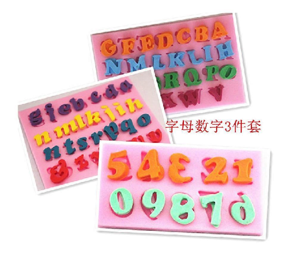 3pcs Letter Number Pendant Resin Mold for Epoxy Resin Jewelry Making Tools - Image 3