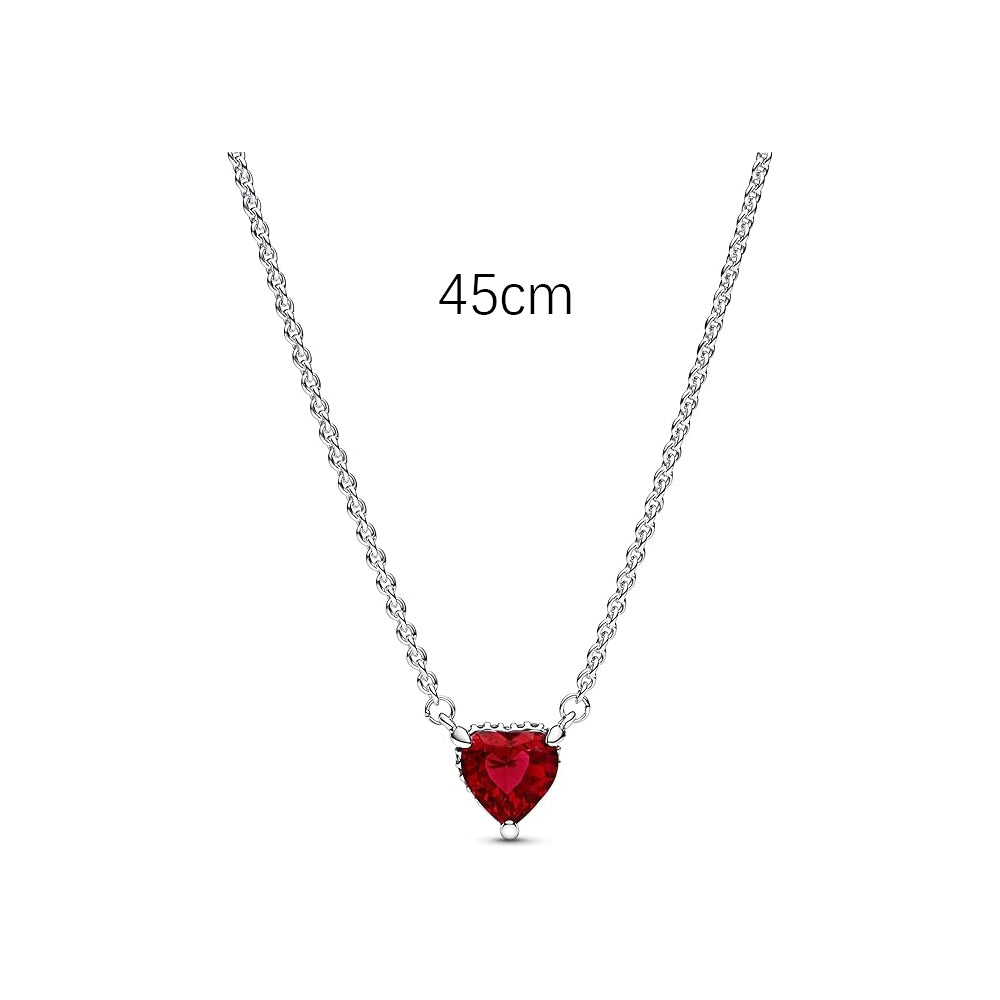 1 Timeless Red Heart Necklace - Image 2