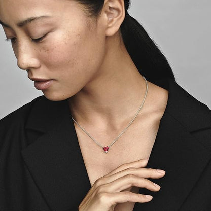 1 Timeless Red Heart Necklace - Image 5