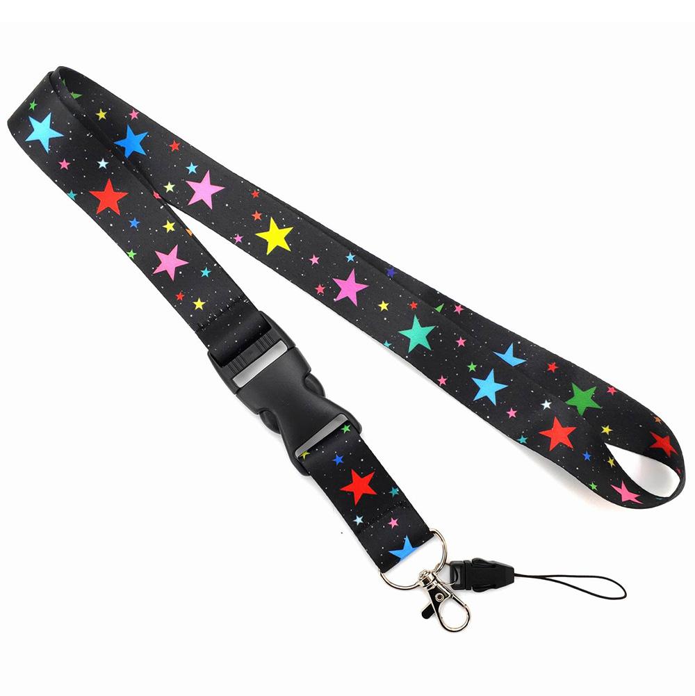 Smooth Sunflower, Stars Lanyard Black - Image 8