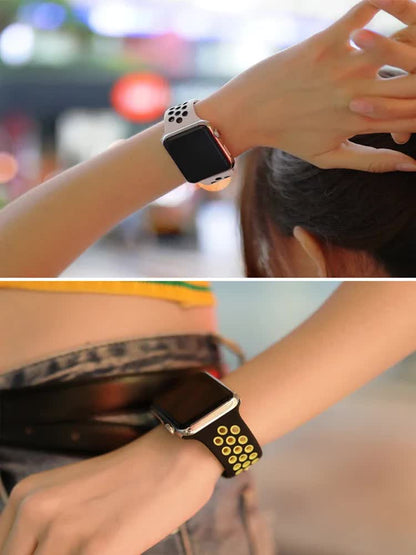Compatible with Apple Watch Wristband Apple Watch Ultra 2 Series 9 8 SE 7 6 5 4 3 45mm 49mm 44mm 40mm 41mm 42mm Black Purple 11 SM - Image 5