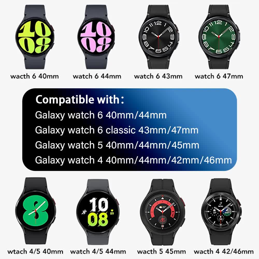Compatible withSamsung Galaxy Watch 4 5 6 Pro Classic 20mm Strap Black Nylon Band 40mm 43mm 44mm 45mm 47mm - Image 7