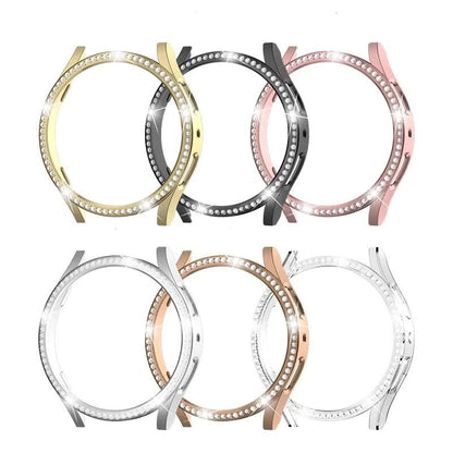 Diamond-Coated Rose Gold Case with PC Single Row Protection Compatible withSamsung Galaxy Watch 6 5 4 40mm - Image 6