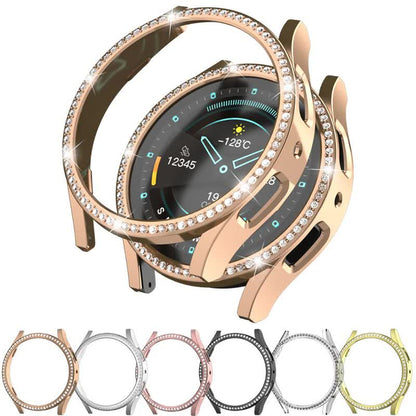 Diamond-Coated Rose Gold Case with PC Single Row Protection Compatible withSamsung Galaxy Watch 6 5 4 40mm - Image 7