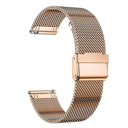 Stainless Steel Bracelet Compatible withSamsung Galaxy Watch 4 5 6 40mm 44mm Mesh Loop Bling Case Gold Set - Image 5