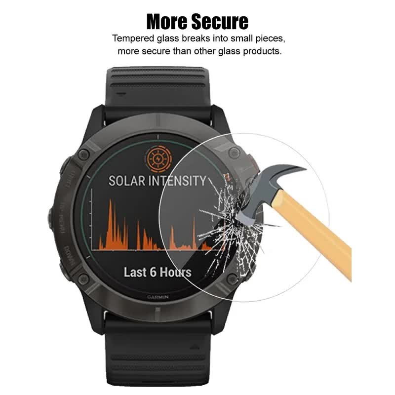 Tempered Glass for Garmin Fenix 7X 7S 7 6X 6S 6 Pro Garmin Fenix 5 5S 5X Plus Screen Protector Film Film Fenix 6S Pro quantity-1pc glass - Image 3