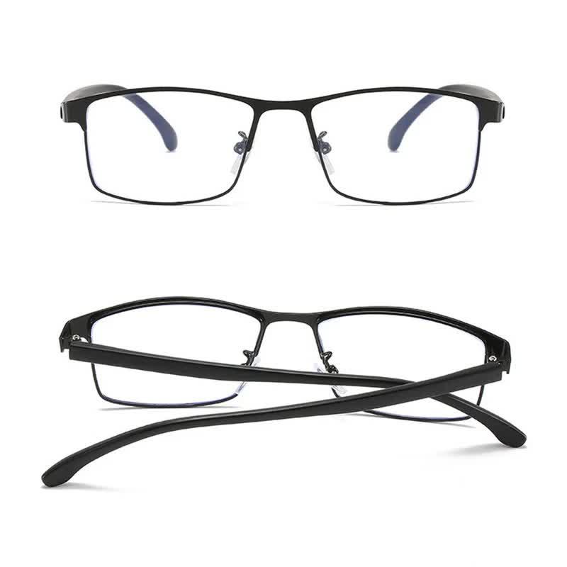 Anti-blue Light Myopia Glasses Ready-made Business Men Women Metal Square Glasses Diopter 0 -0.5 -1.0 -1.5 To -6.0 3 - Image 6
