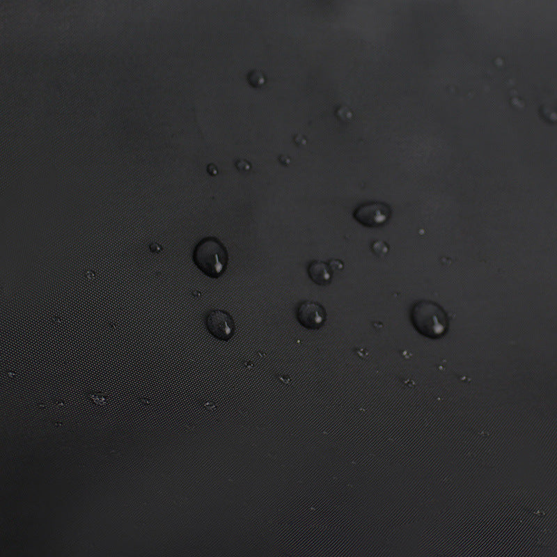 Black Waterproof Mildew Resistant Solid Color Shower Curtain - Image 3