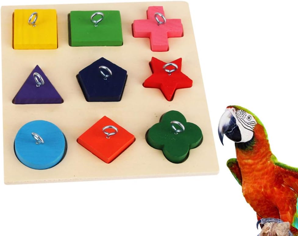Bird Puzzle Toy Parrot Educational Toys Bird Feeder Wooden Toys B - Image 2