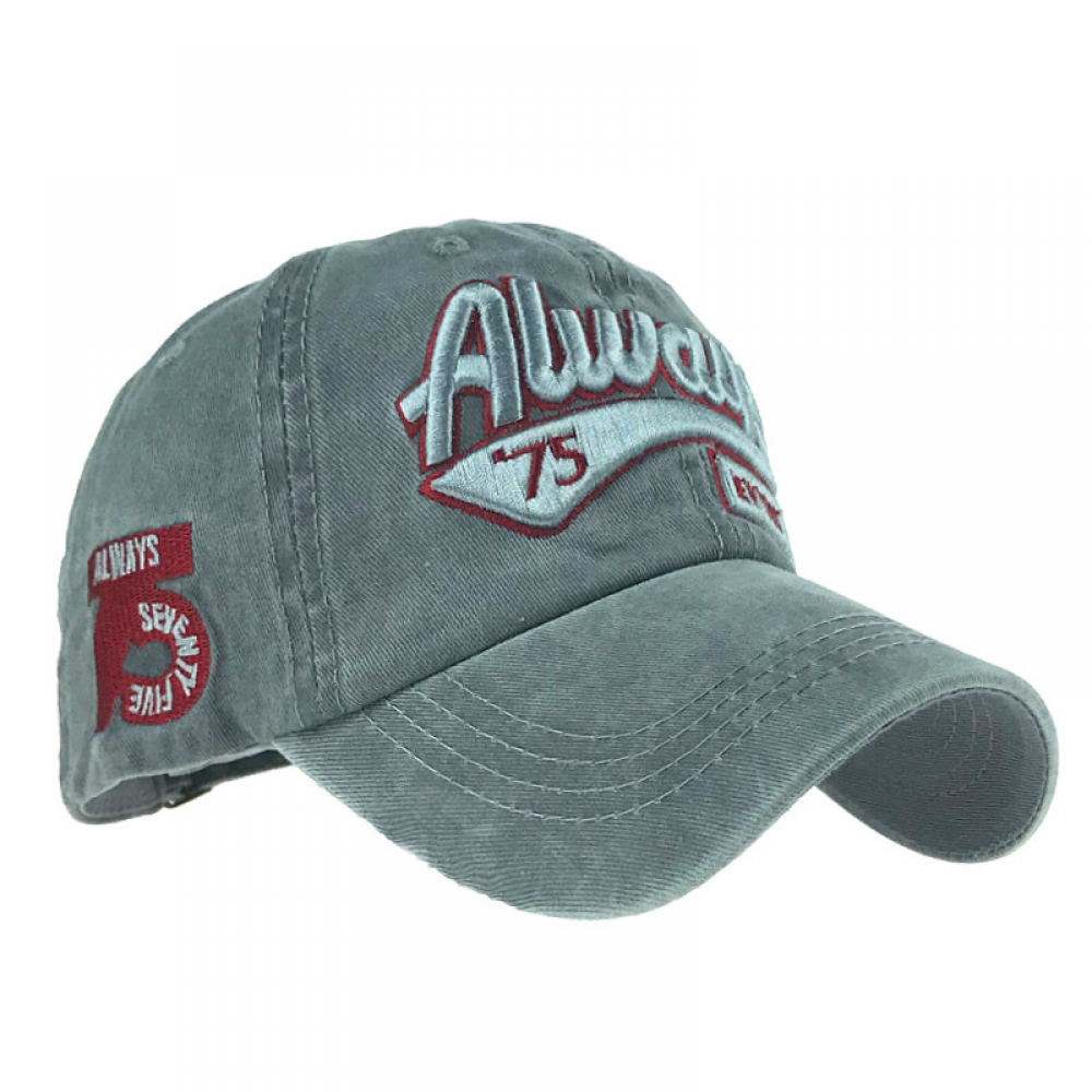 Baseball cap washed full cap fringed sun hat men and women Blue Blue - Image 2