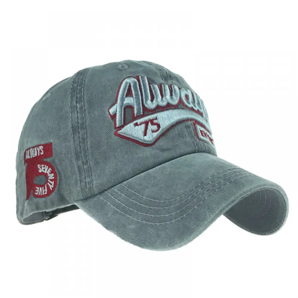 Baseball cap washed full cap fringed sun hat men and women Blue Blue - Image 2