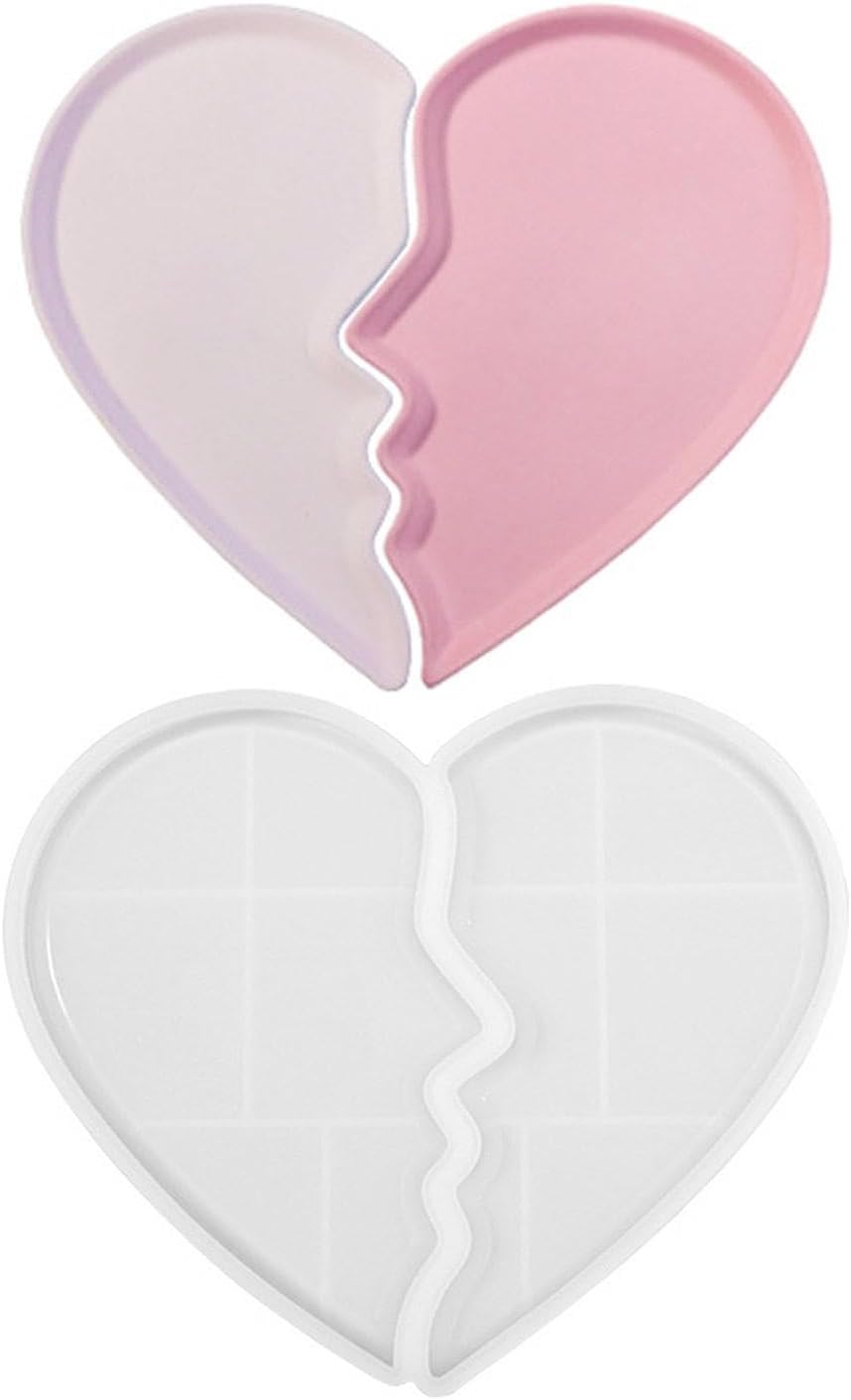 Heart Jewelry Tray Silicone Mold, Epoxy Resin Casting Mold for Jewelry Storage - Image 6