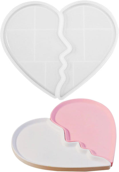 Heart Jewelry Tray Silicone Mold, Epoxy Resin Casting Mold for Jewelry Storage - Image 7