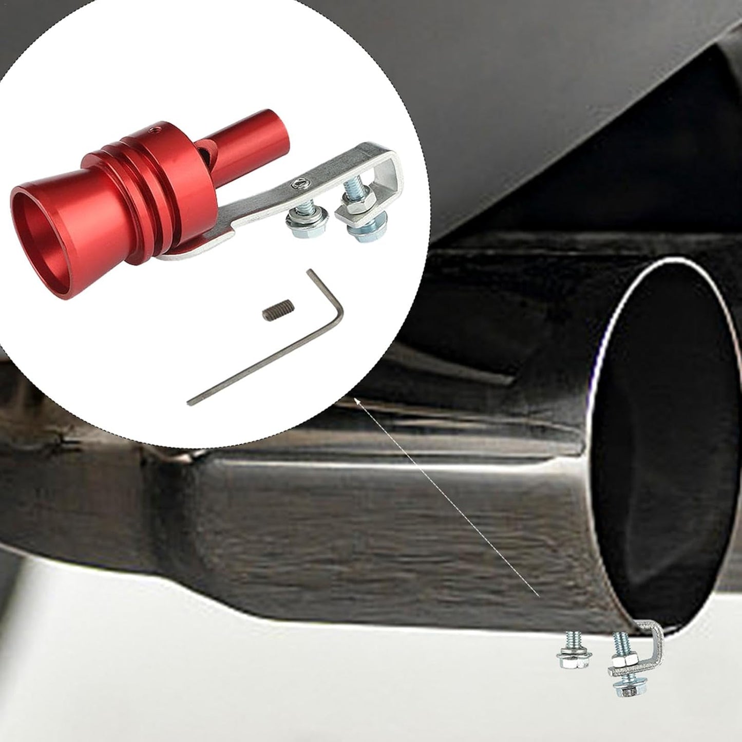 Lightweight Turbo Exhaust Whistle for Car Exhaust Pipe Sound Amplifier XL - Image 3