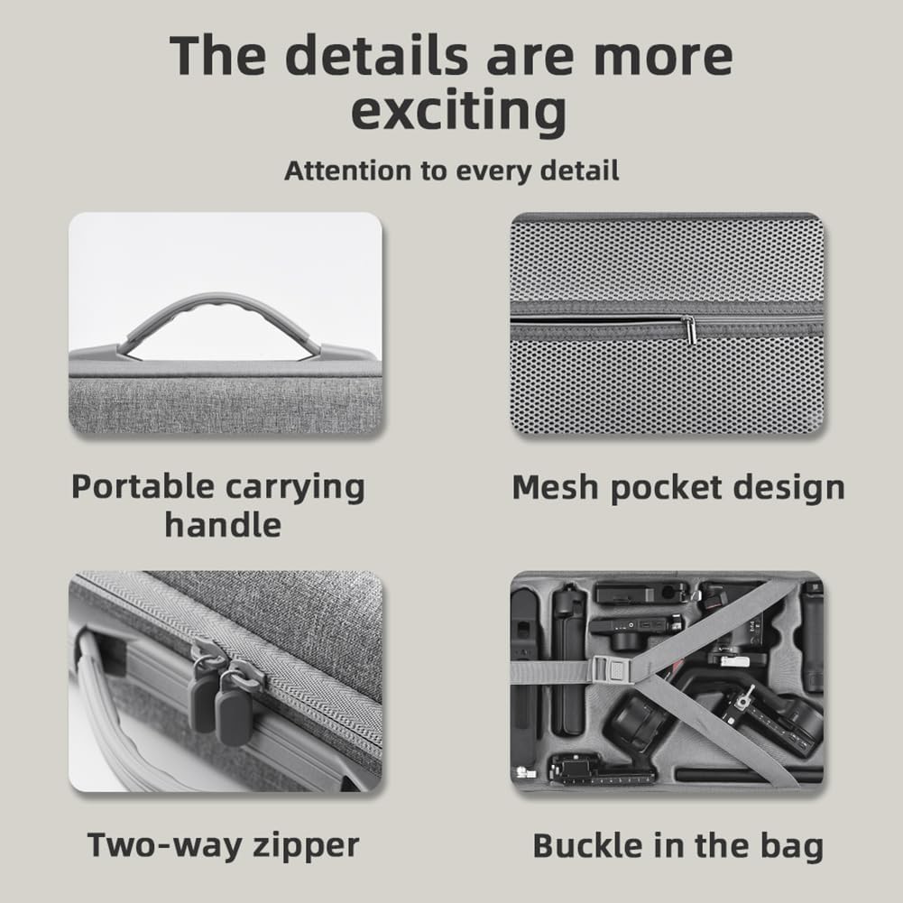 Bag for DJI 4 Gimbal Stabilizer, Compact Travel Case - Image 7