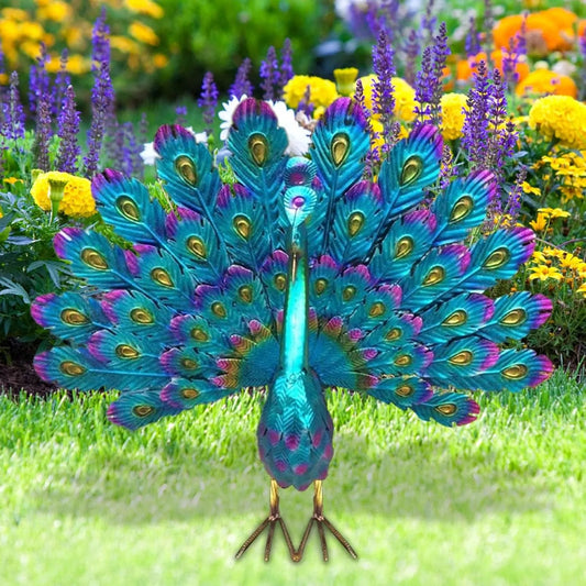 Metal Peacock Garden Decoration Weatherproof Outdoor Figurine - Image 5