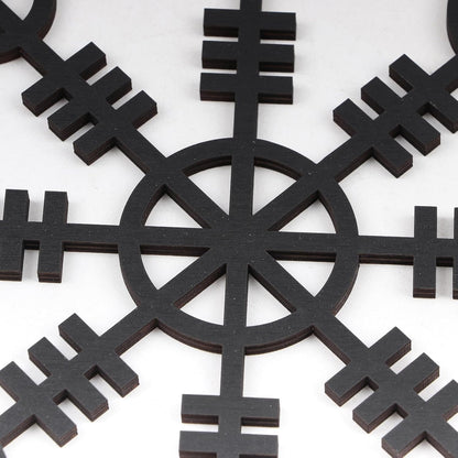 Metallic Viking Wall Art Nordic Compass Decor for Bedroom Living Room - Image 3