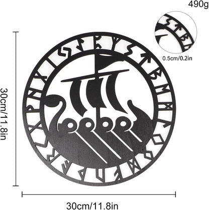 Metallic Viking Wall Art Nordic Compass Decor for Bedroom Living Room - Image 7