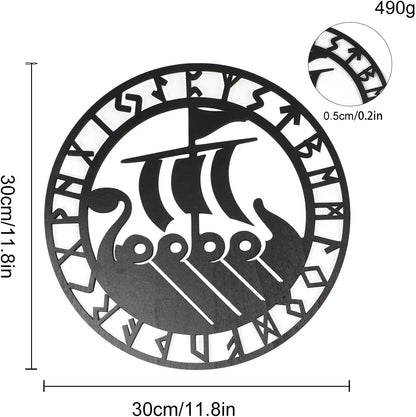 Metallic Viking Wall Art Nordic Compass Decor for Bedroom Living Room - Image 7