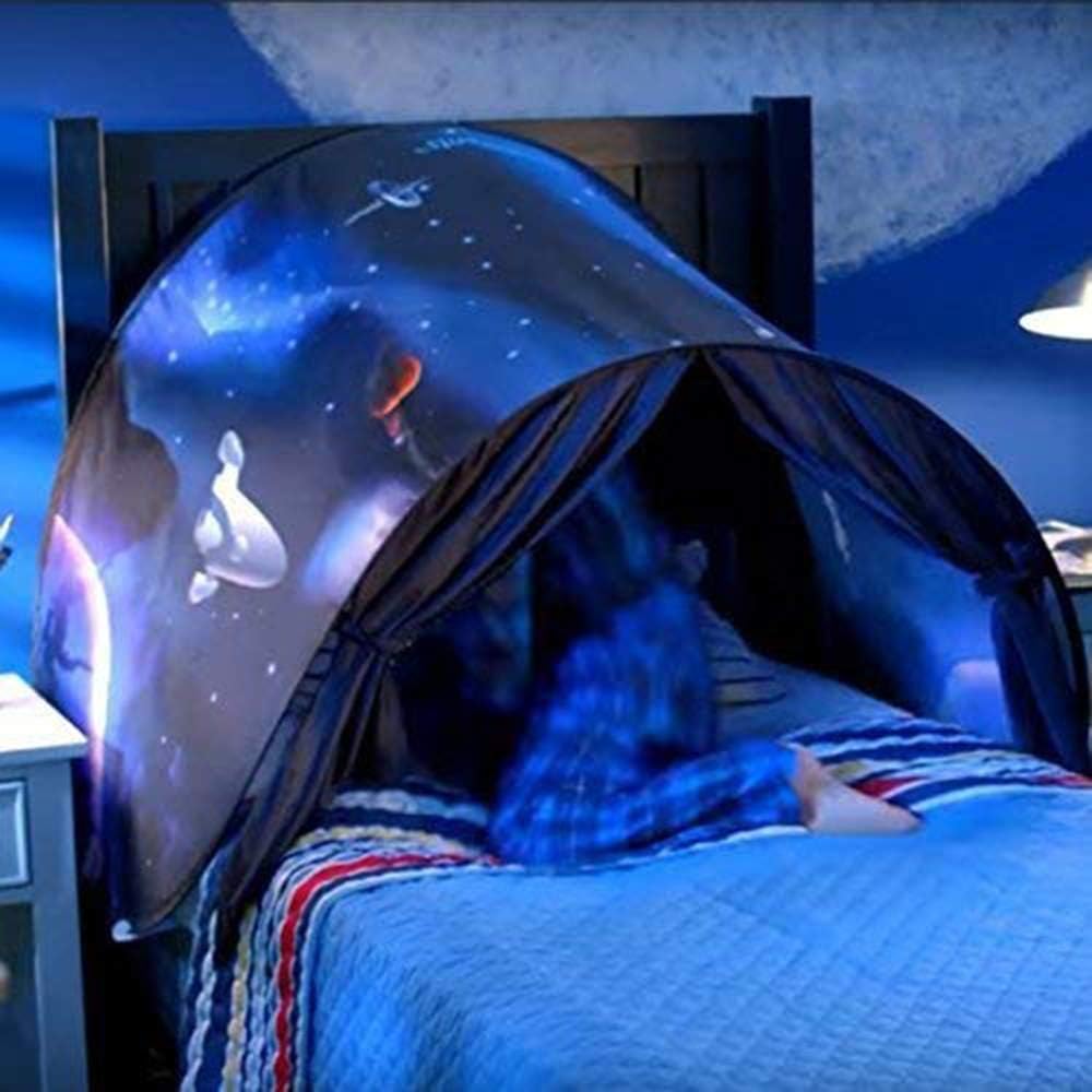Bed Tent for Kids, Space Tent for Boys, Pop Up Play Tent - Image 4