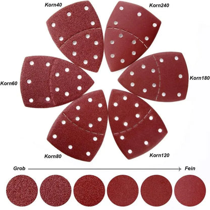 Sandpaper, Sandpaper for Bosch PSM 100A, PSM 160, PSM 200 AES, PSM 18, PDA 180, PSM 160 A/PSM 80/PRIO, 105 mm x 152 mm, 60-pack（40、60、80、100、120、180） - Image 3