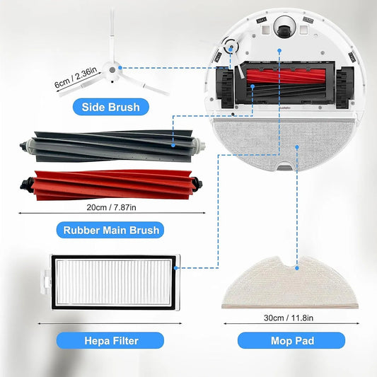Roborock Q8 Max/q8 Max+/q5 Pro Robot Vacuum Cleaner Accessory Kit - Spare Parts for Roborock Q8 Max/q8 Max+/q5 Pro Robot Vacuum Cleaner - Perfect - Image 2