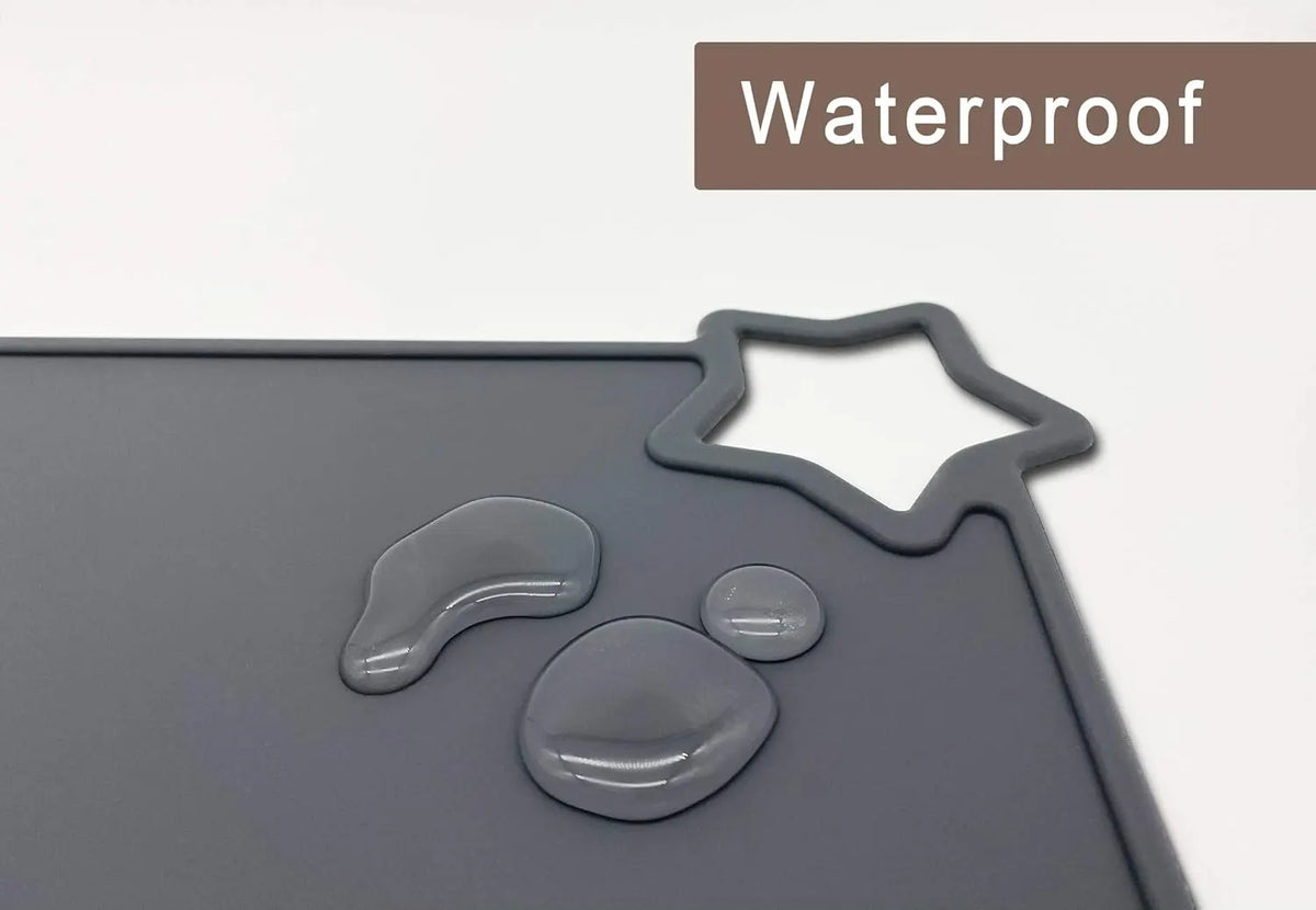 Silicone Baby Placemat 2-Pack Non-Slip Washable BPA-Free for Kids Light Mauve Skin Tones - Image 7